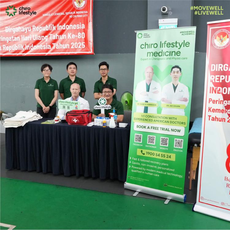 Chiro Lifestyle Medicine đồng hành cùng sự kiện thể thao kỷ niệm 80 Năm Quốc Khánh Indonesia
